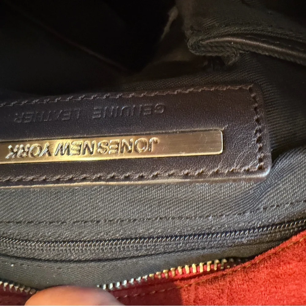 Jones New York red suede